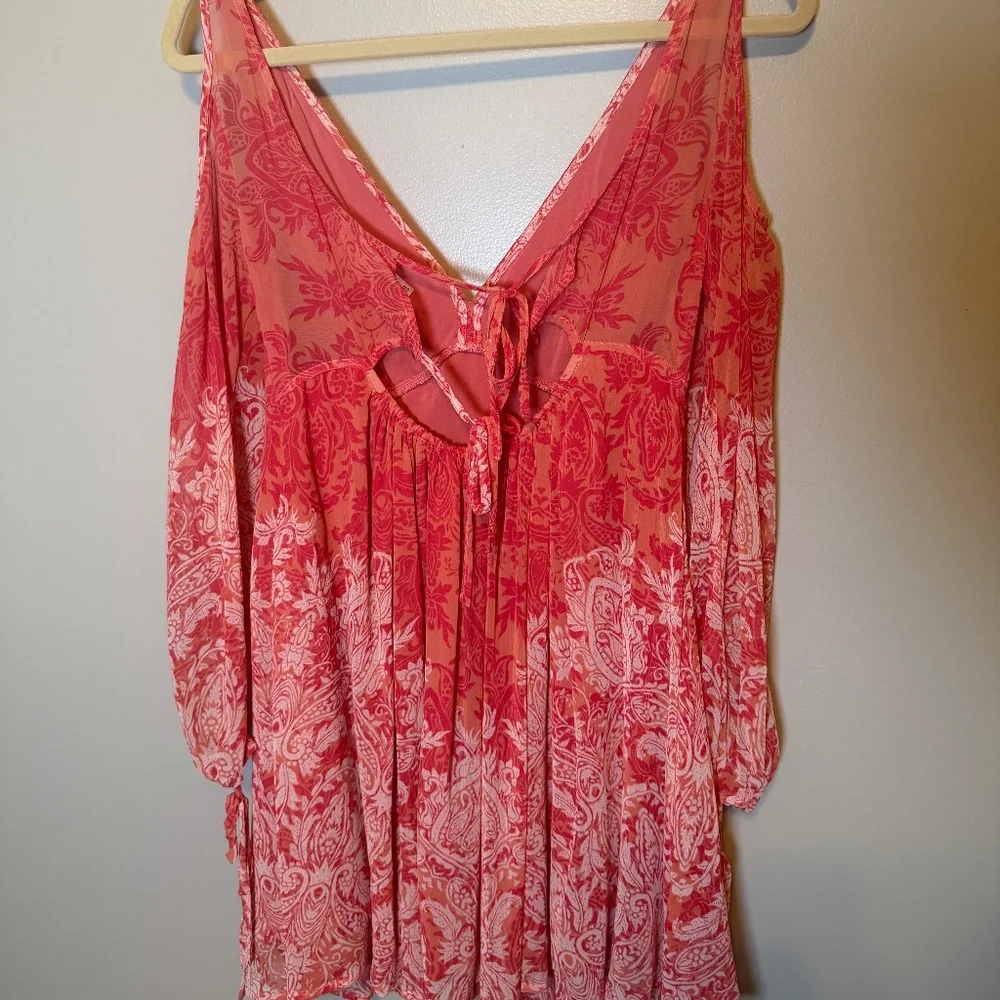 Free People Penny Lover Cold Shoulder Dress sz XS